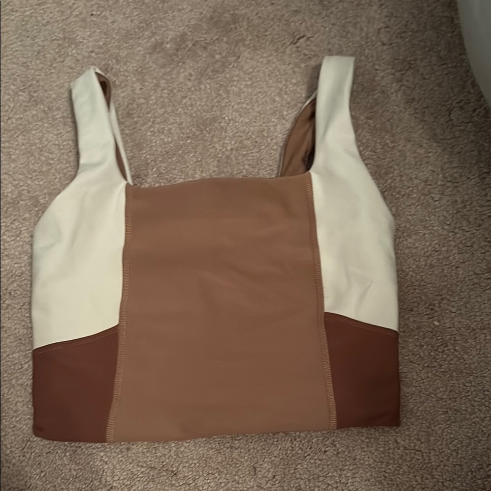 Stylish Brown and Cream Women's Top